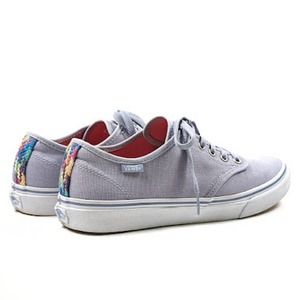 VANS Light Lavender Multi Color Braided Detail Size 9.5